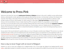 Tablet Screenshot of presspink.com